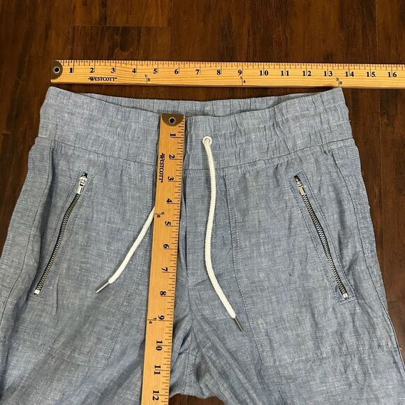 ATHLETA Cabo Linen Joggers Pants in Blue Resort Coastal - Picture 10 of 12